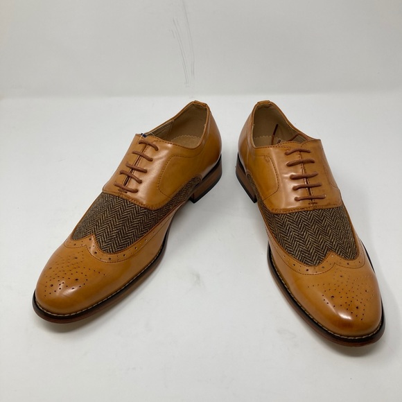Gino Vitale Other - Gino Vitale Wing Tip Brogue Herringbone Dress Shoe
